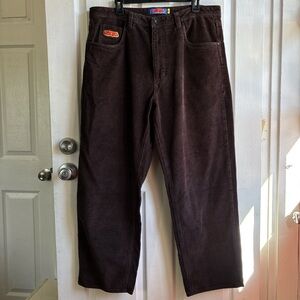 Empyre Brown Corduroy Pants (Size 36) - 90s Style Skater Fit